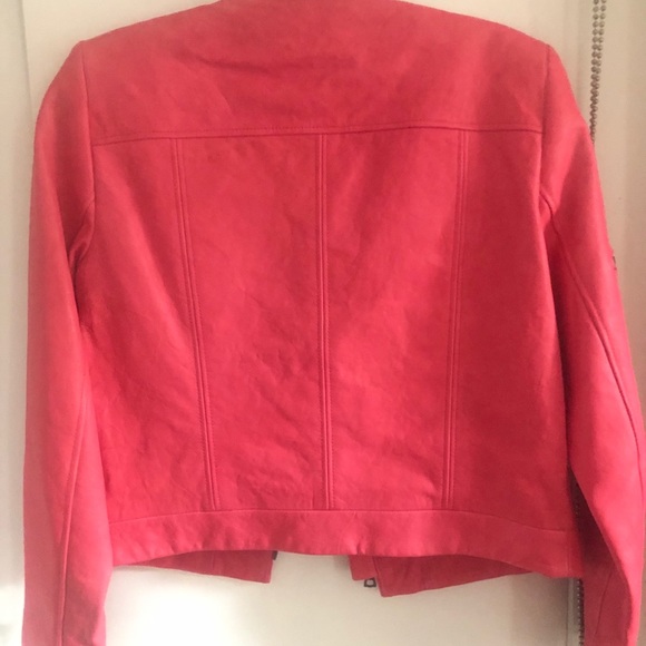 Alice + Olivia Lamb Leather Jacket NWT - Picture 2 of 5